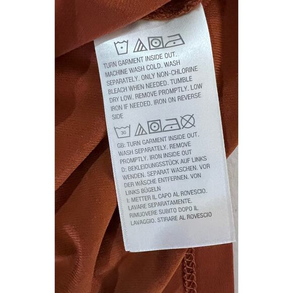 Susan Graver Regular Foil-Printed Liquid Knit Tunic SPICE NWOT SIZE XXS - Picture 4 of 6